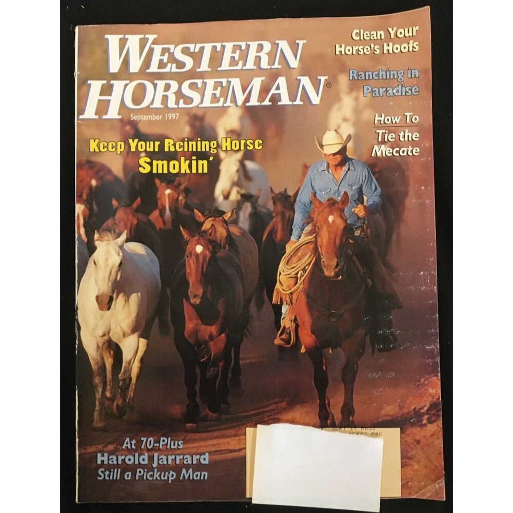Western Horseman Magazine Sept. 1997 Vol. 62 No. 9